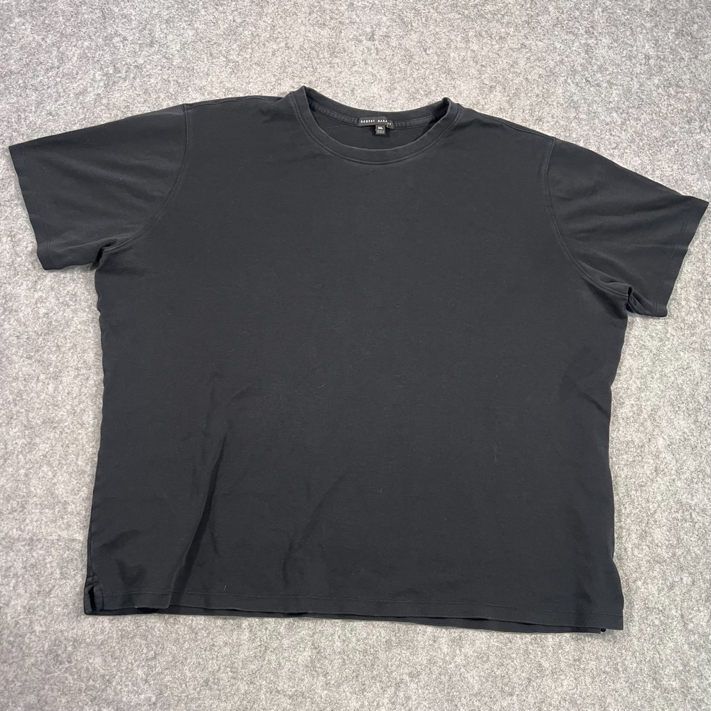 Robert Barakett Black Short Sleeve Crew‎ Neck Pima Cotton T-Shirt Men's Size 3XL